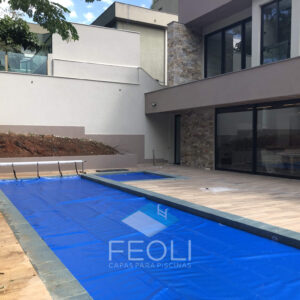 Capa térmica bolha Black and Blue para piscina – 500 micras - sob medida - Feoli Capas