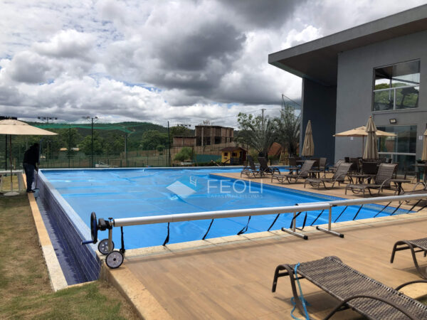 Capa térmica bolha para piscina – 500 micras - sob medida - Feoli Capas