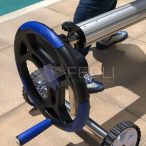 Enrolador de capa térmica para piscinas