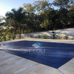Tela de proteção micro perfurada para piscina - sob medida - Feoli Capas