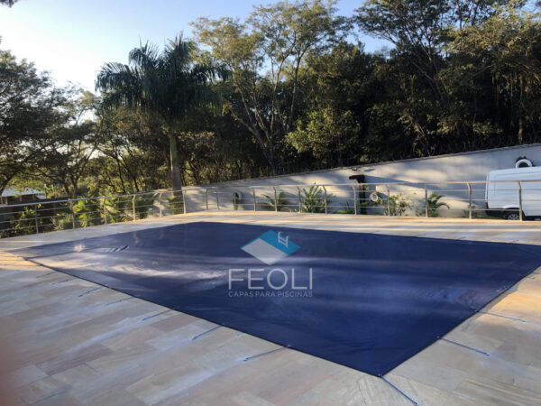 Tela de proteção micro perfurada para piscina - sob medida - Feoli Capas